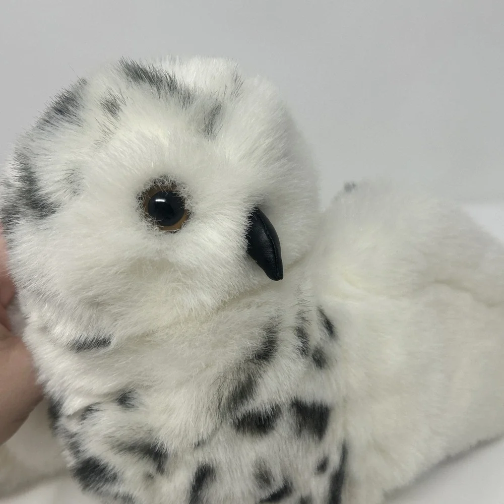 FOLKMANIS Snowy Owl Hand Puppet Full Body Rotating Head Moveable Wings